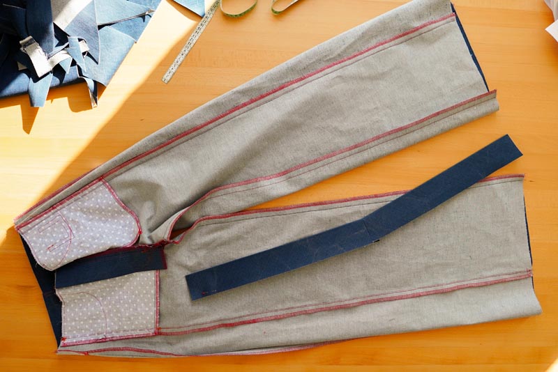 Jak ušít džíny - pásek