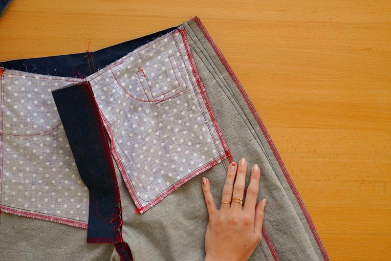 Jak ušít džíny - úprava střihu kalhot