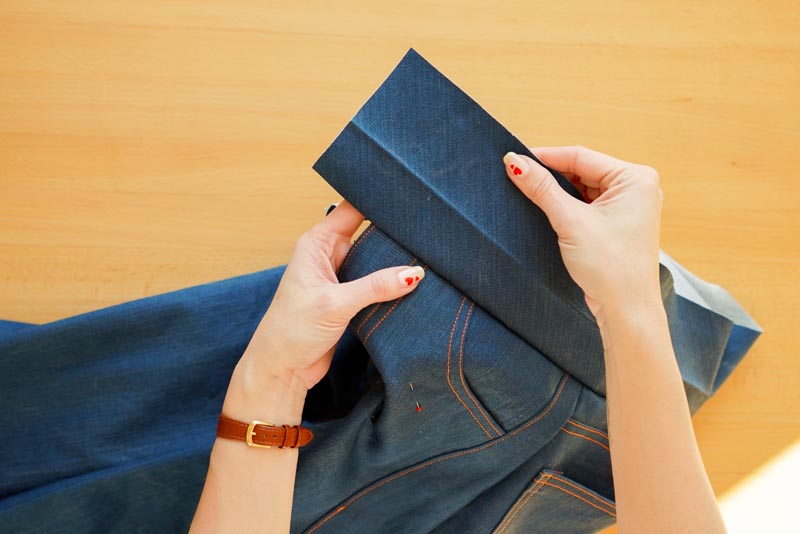 Jak ušít džíny - pásek