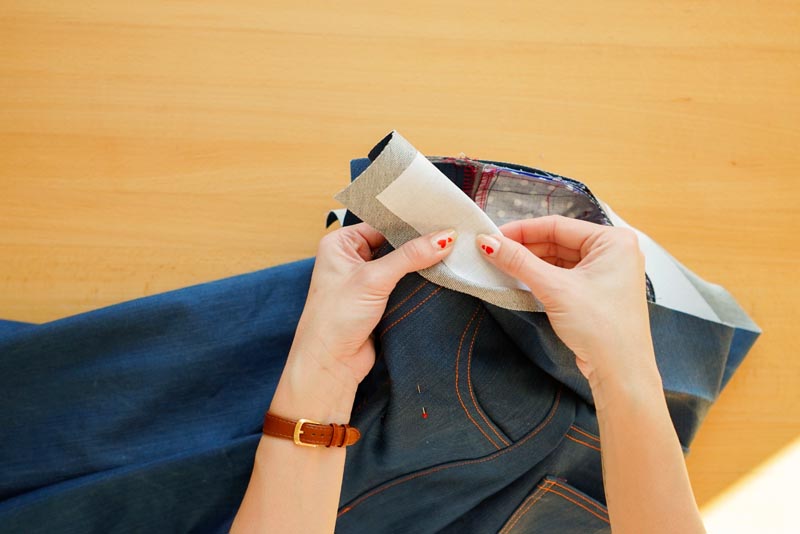 Jak ušít džíny - pásek