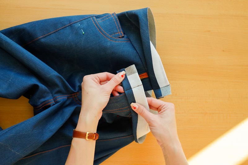Jak ušít džíny - pásek