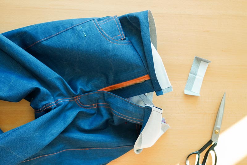 Jak ušít džíny - pásek