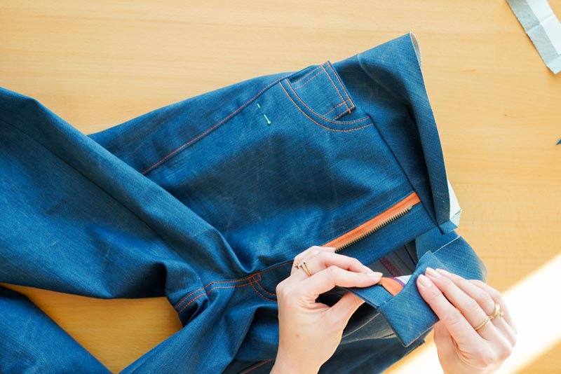 Jak ušít džíny - pásek
