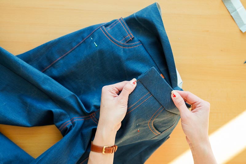 Jak ušít džíny - pásek
