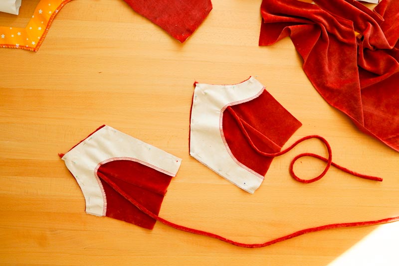 Jak ušít overal - podsádka živůtku předního dílu