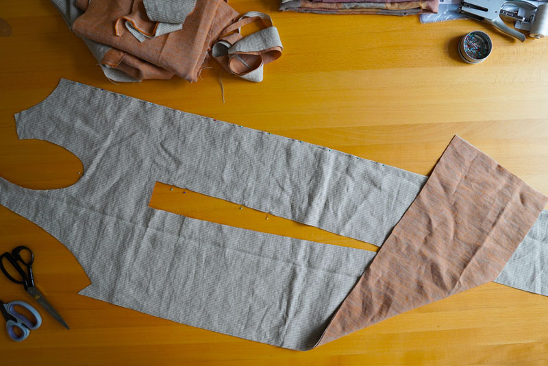 Střih a návod jak ušít pohodlné dámské šaty - střihová příprava