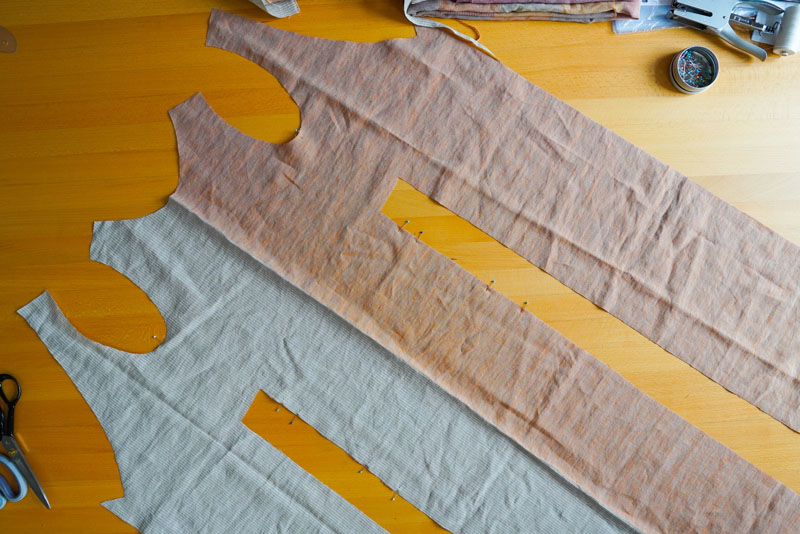 Střih a návod jak ušít pohodlné dámské šaty - střihová příprava