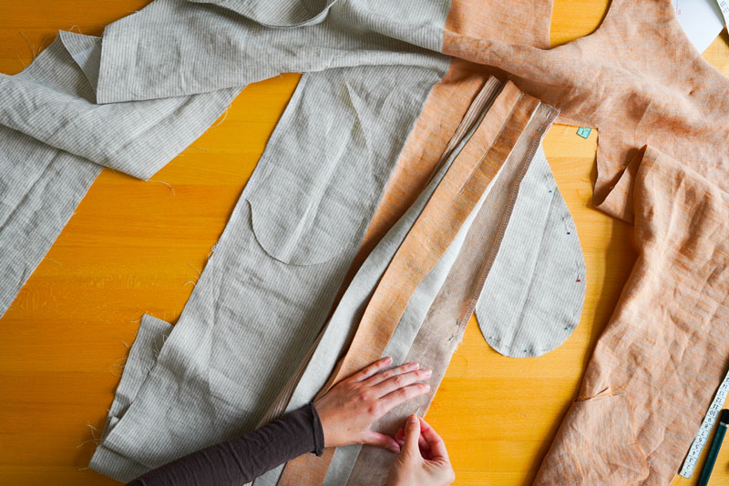 Střih a návod jak ušít pohodlné dámské šaty - vsadky