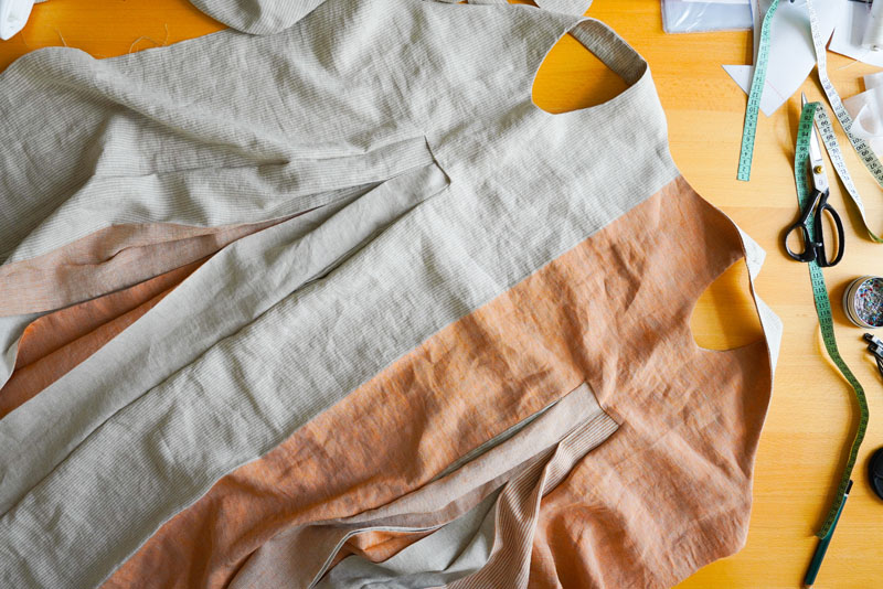 Střih a návod jak ušít pohodlné dámské šaty - vsadky