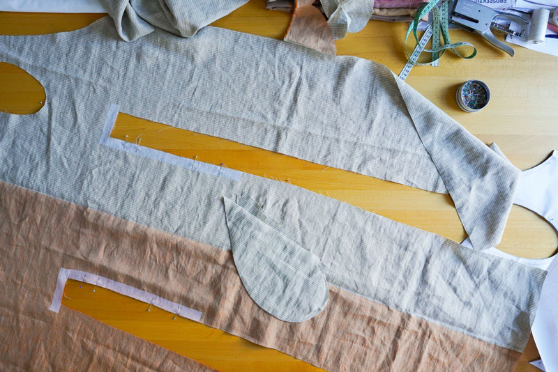 Střih a návod jak ušít pohodlné dámské šaty - vyztužení