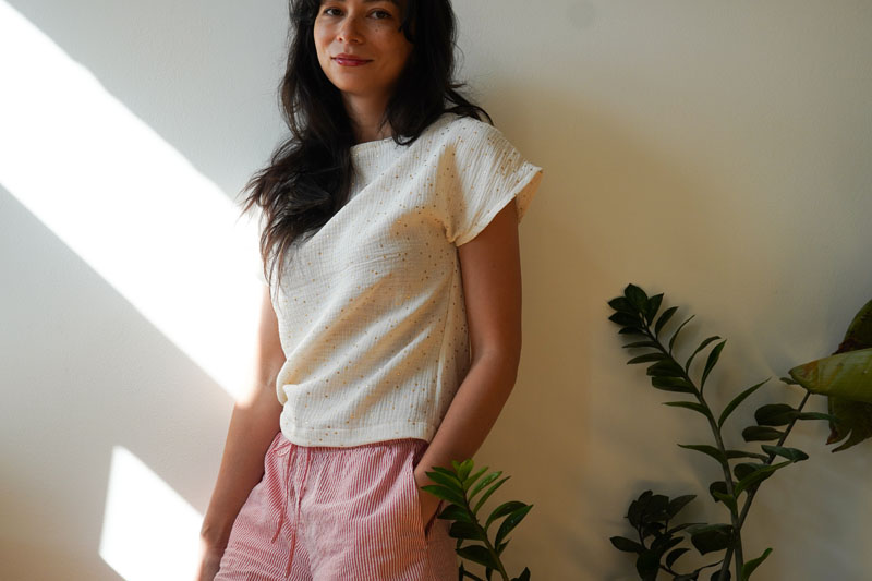 Střih a návod jak ušít jednoduché tričko pro začátečníky