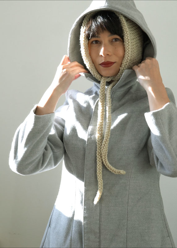 Návod na dámský pletený čepeček / karkulku zdarma