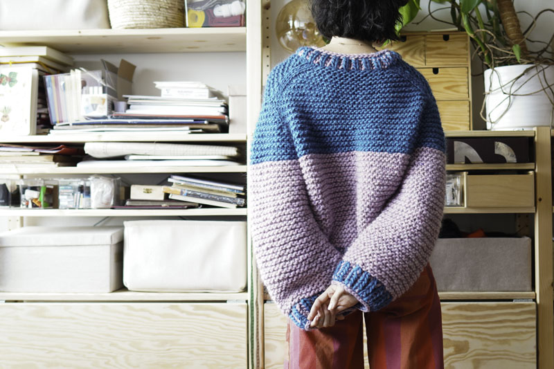 Jednoduchý návod na pletení - dámský teplý a tlustý svetr