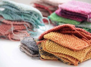Projekt leden / únor 2017 - ručně pletená deka ve stylu patchwork