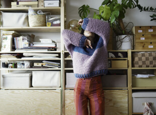 Návod na dámský pletený tlustý svetr SLÉZ A PETROLEJ