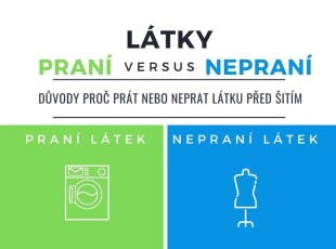 Praní látek před šitím (prát nebo neprat?)