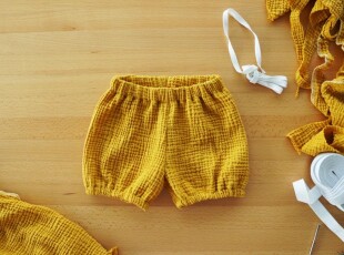 Jak ušít jednoduché dětské pumpky (šortky) SNUG - šití i pro úplné začátečníky