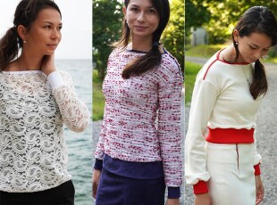 Střih na dámskou tričko - mikinu + detailní foto návod jak ušít mikinu zdarma