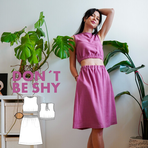 Střih - dámská elegantní souprava DON´T BE SHY (velikosti 32–60)