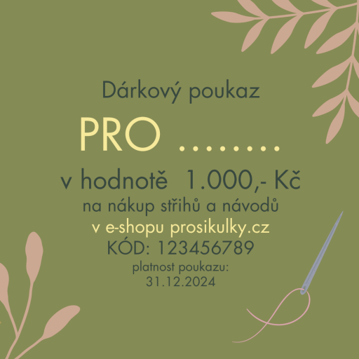 Dárkový poukaz - 1.000,- Kč