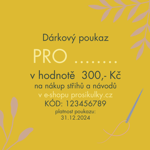 Dárkový poukaz - 300,- Kč