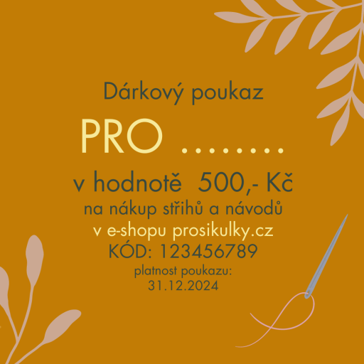 Dárkový poukaz - 500,- Kč