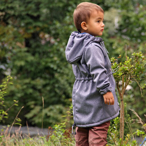 Střih - dětská unisex bunda / parka HELLO BUDDY (velikost 80–176)