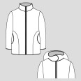 Střih - jednoduchá dětská bunda BASIC (velikosti 80 - 164)