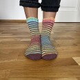 Návod na dámské pletené ponožky STRIPE (velikost 38)