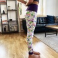 Střih - dětské sportovní legíny se sedlem YOGA (velikosti 80–164)
