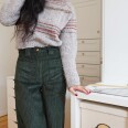 Střih - dámské manšestrové kalhoty CORD (velikosti 32–60)