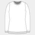 Jednoduchý střih - dámská mikina BASIC (velikost  32 - 56)