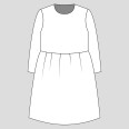 Střih - jednoduché dětské šaty FLÓRA (velikost 80–164)