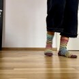 Návod na dámské pletené ponožky STRIPE (velikost 38)