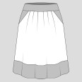 Sada střihů: střih - dámská sukně + dětská sukně PARADISE