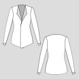 Jednoduchý střih na dámský cardigan RAW EDGE (velikosti 32–60)