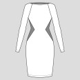 Střih na dámské šaty SILUETA, opticky zeštíhlující (velikosti 32–60)