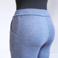 Střih - dámské tepláky do nápletu s kapsami