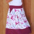 Střih - jednoduchá dětská skládaná sukně s kapsami