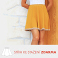 Střih - dámská sukně ZDARMA SWING (velikosti 32–46) - Chci střih zdarma