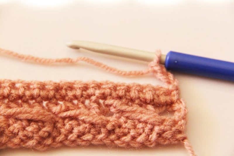 17 - návod na háčkovaný lanový vzor