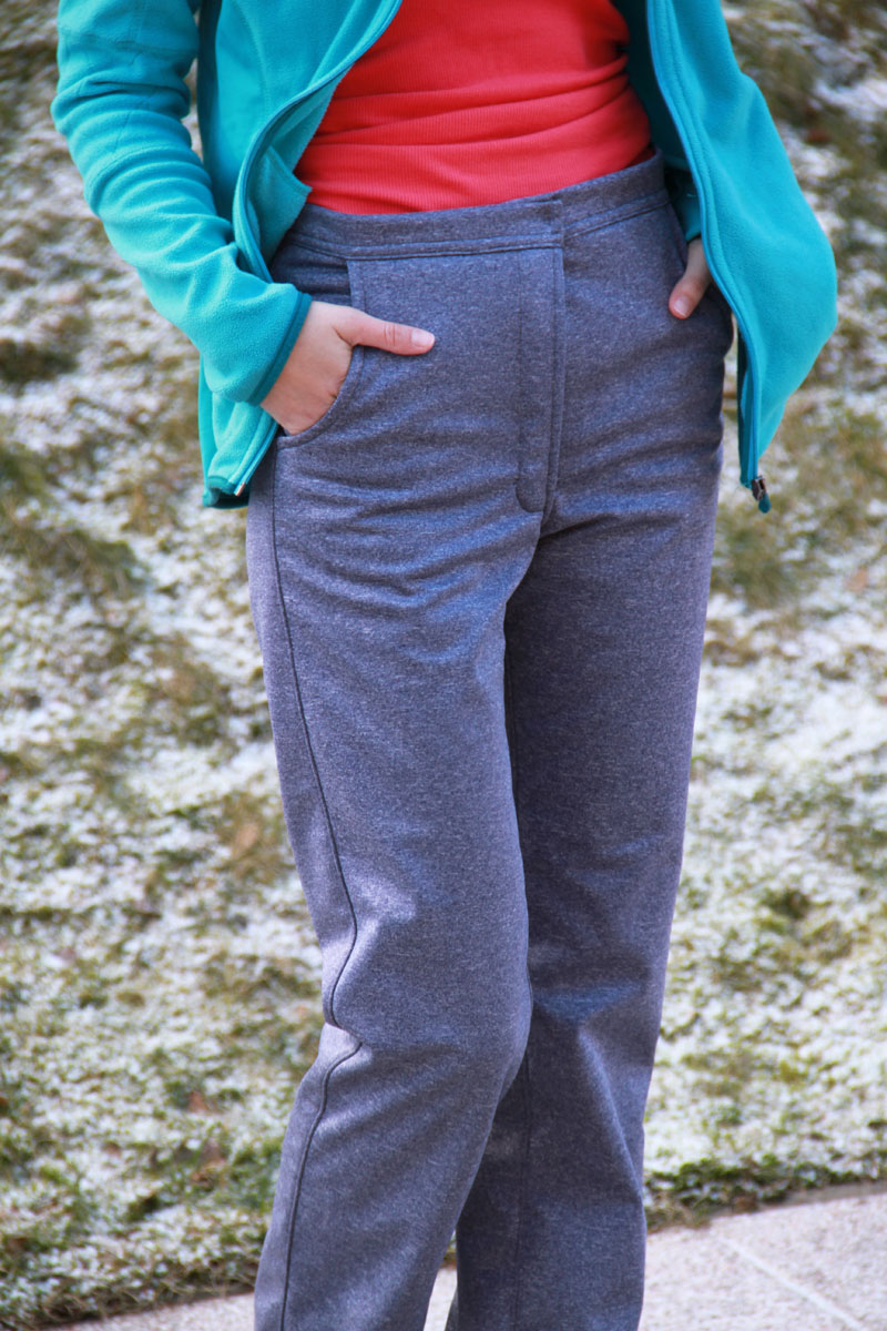 Střih + návod na dámské softshellové kalhoty