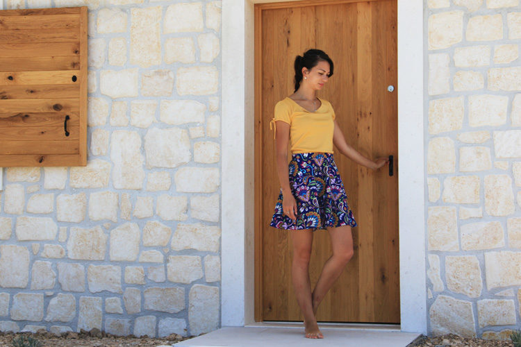 Střih na dámskou sukni + návod na šití