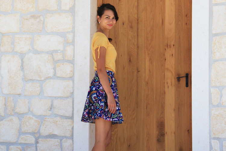 Střih na dámskou sukni + návod na šití