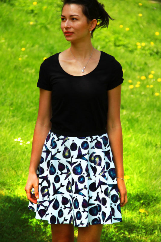 Střih na dámskou sukni SWING zdarma