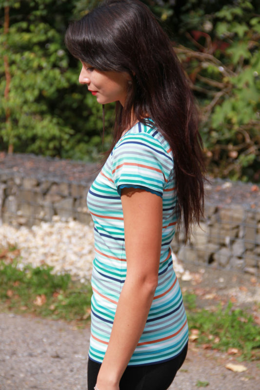 Střih na tričko - dámské, přiléhavé - do města nebo na sport