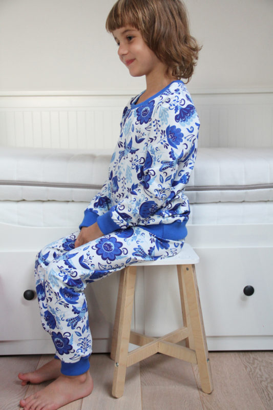 Střih na dětské pyžamo