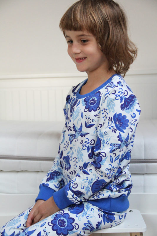 Střih na dětské pyžamo