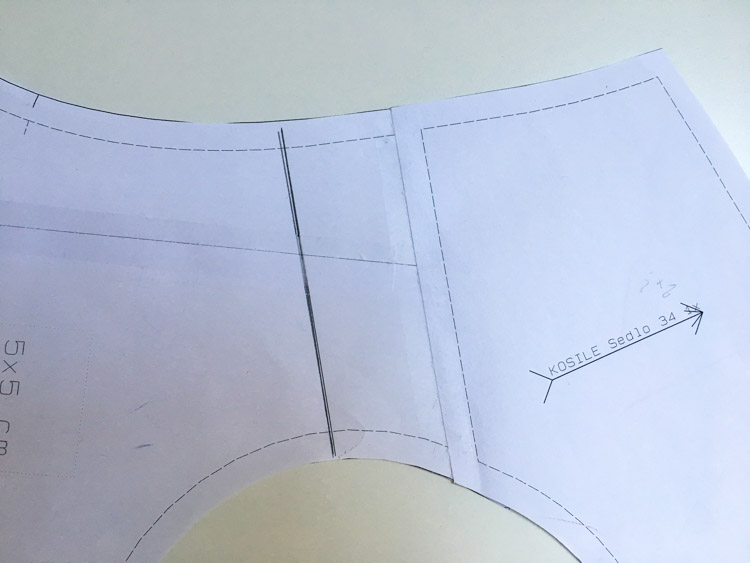 Jak se šije zkušební model / šití / konstrukce střihu