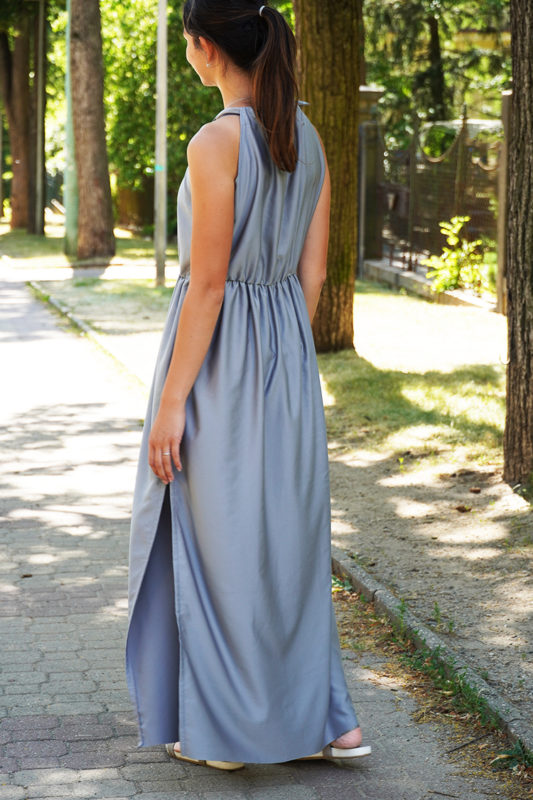 Střih na dámské dlouhé letní šaty